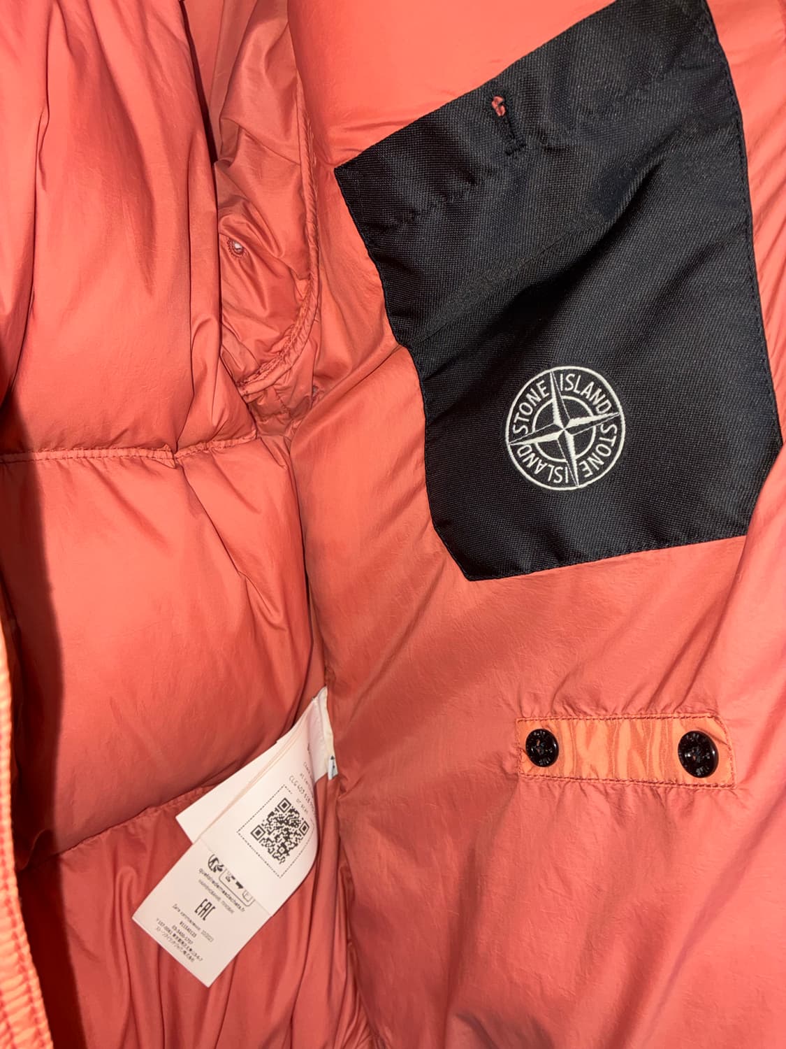 스톤아일랜드 클링클랩스  패딩 오렌지 상품이미지6