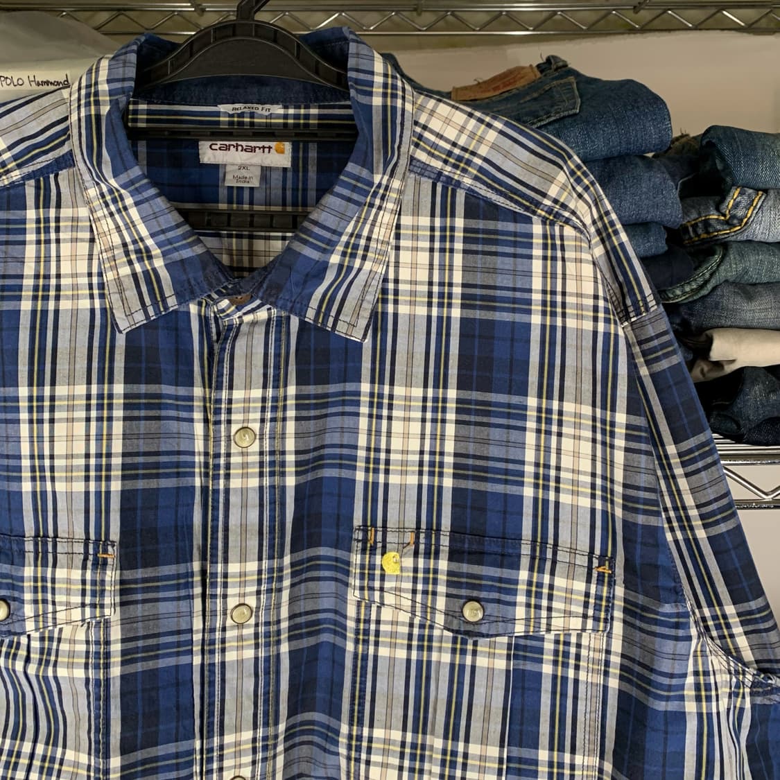 [2XL] 칼하트 릴렉스드핏 멀티체크 워크셔츠 상품이미지1