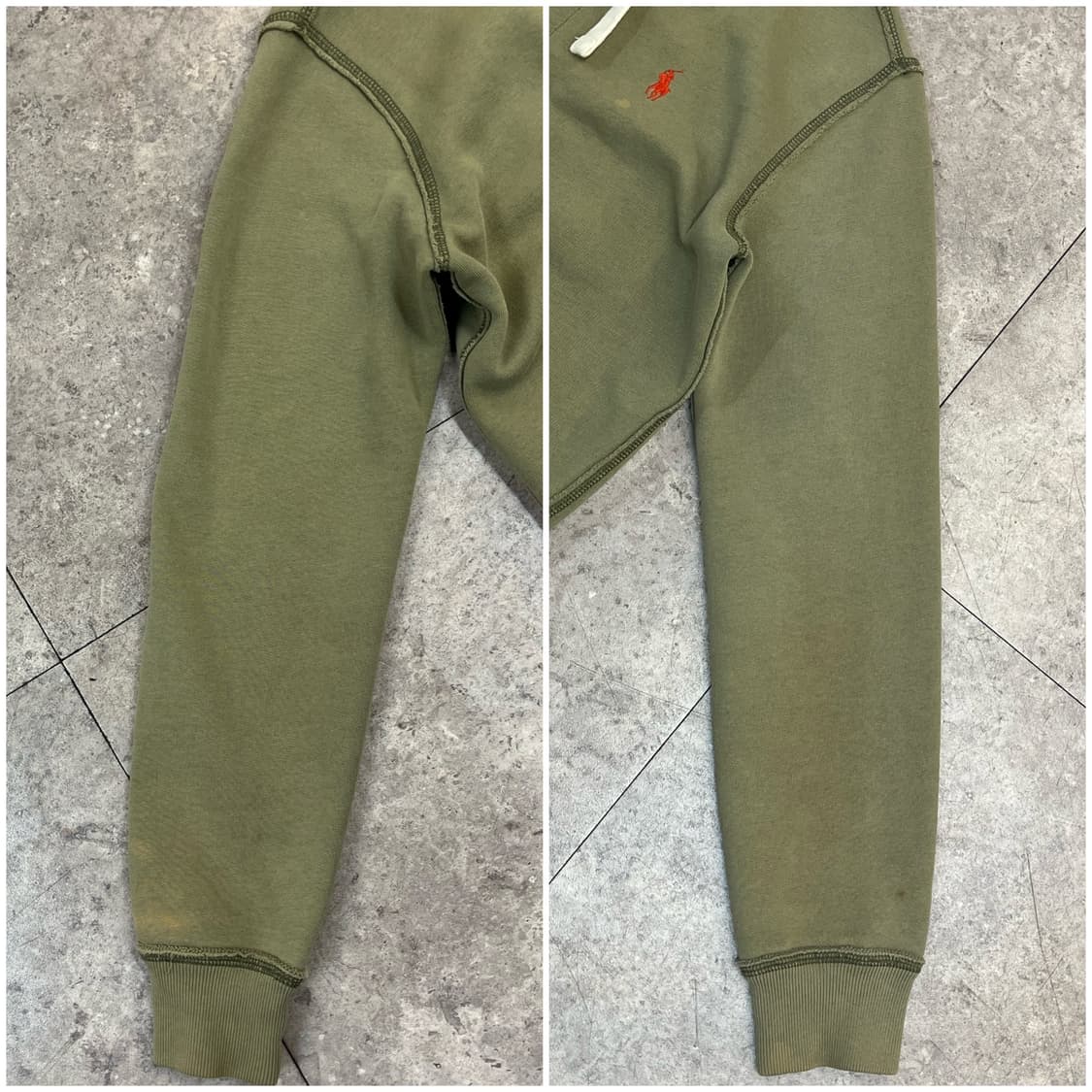 폴로 랄프로렌 기모 후드집업 카키 S #csz2645 상품이미지6
