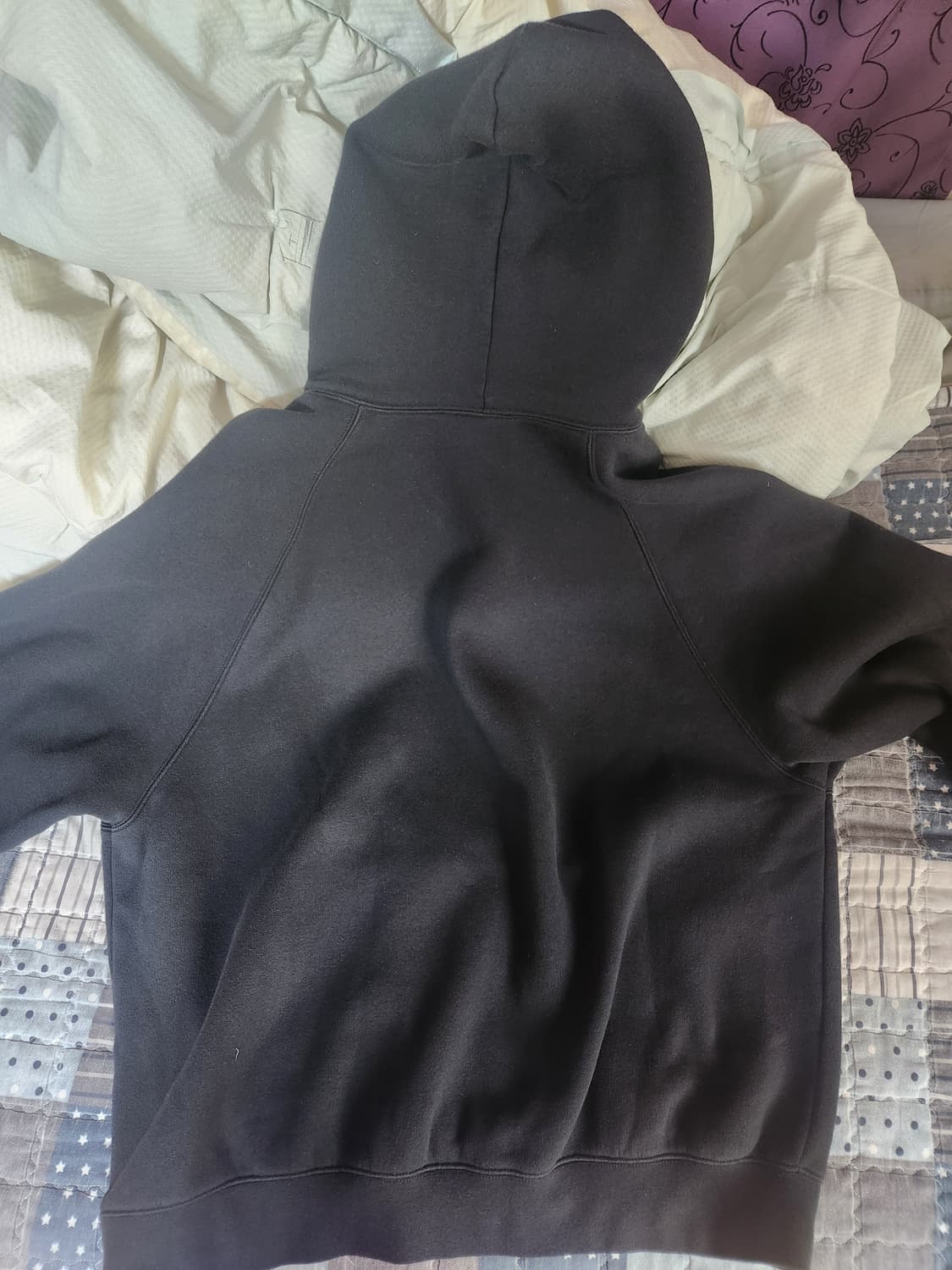 피어오브갓 블랙 에센셜 후드 셋업 후드티 반바지 상품이미지9