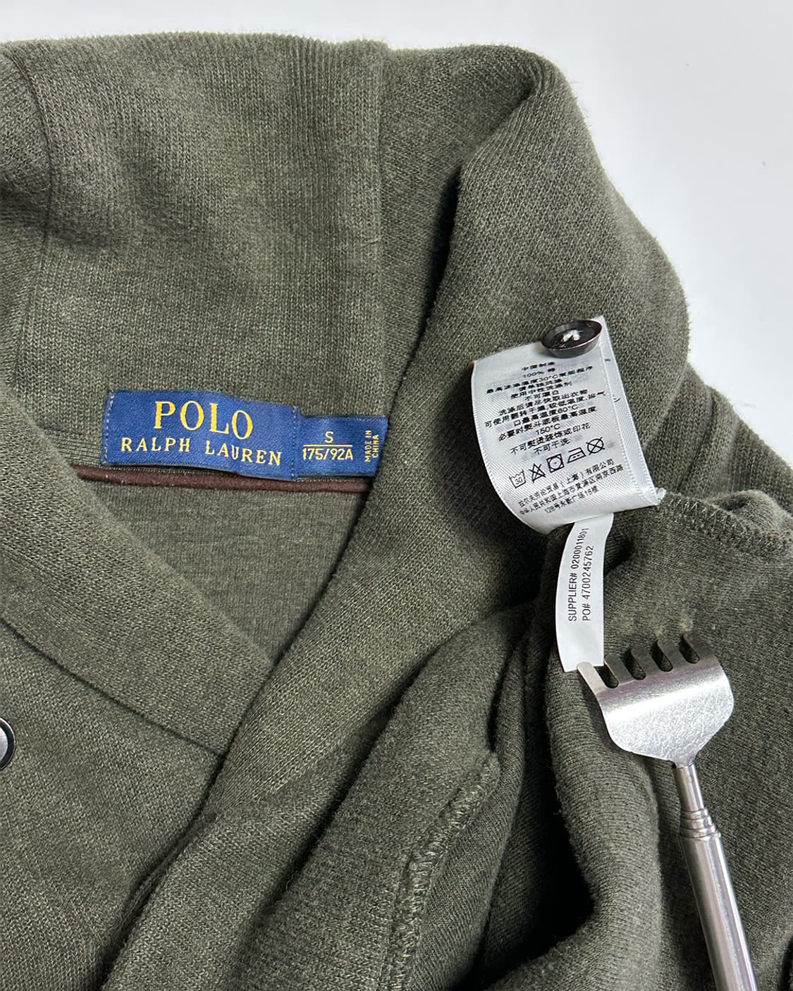 폴로랄프로렌 숄카라 맨투맨 카키 상품이미지4