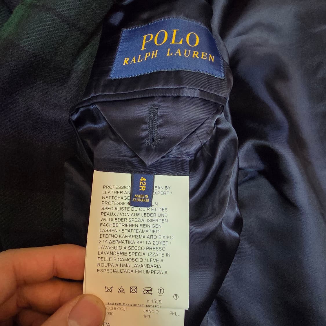 폴로 블랙와치 RL67 자켓 42R 상품이미지4