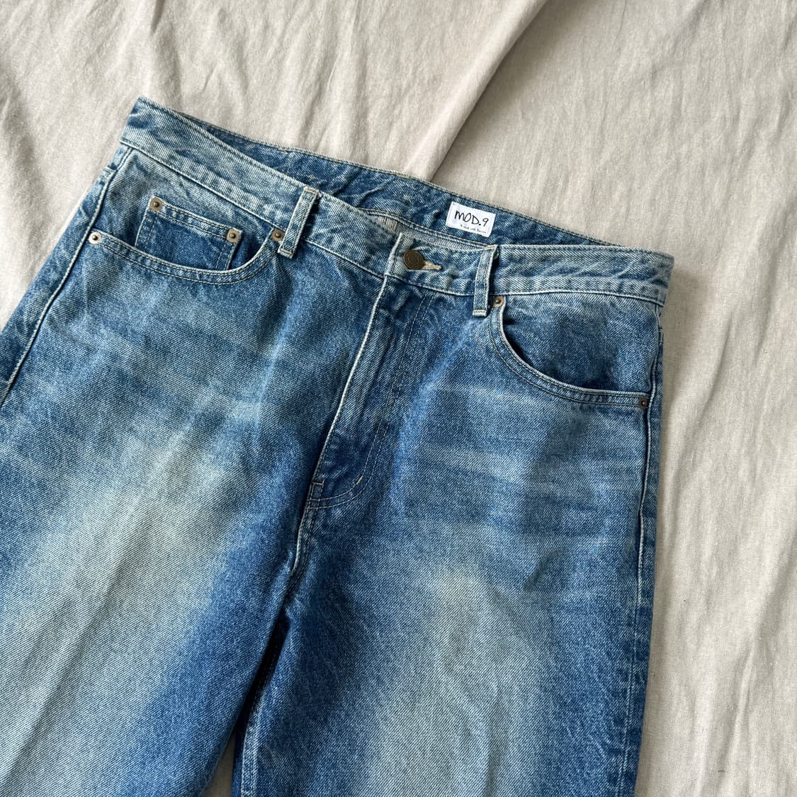 모드나인 mod6 샌드워싱 데님팬츠 33 상품이미지2