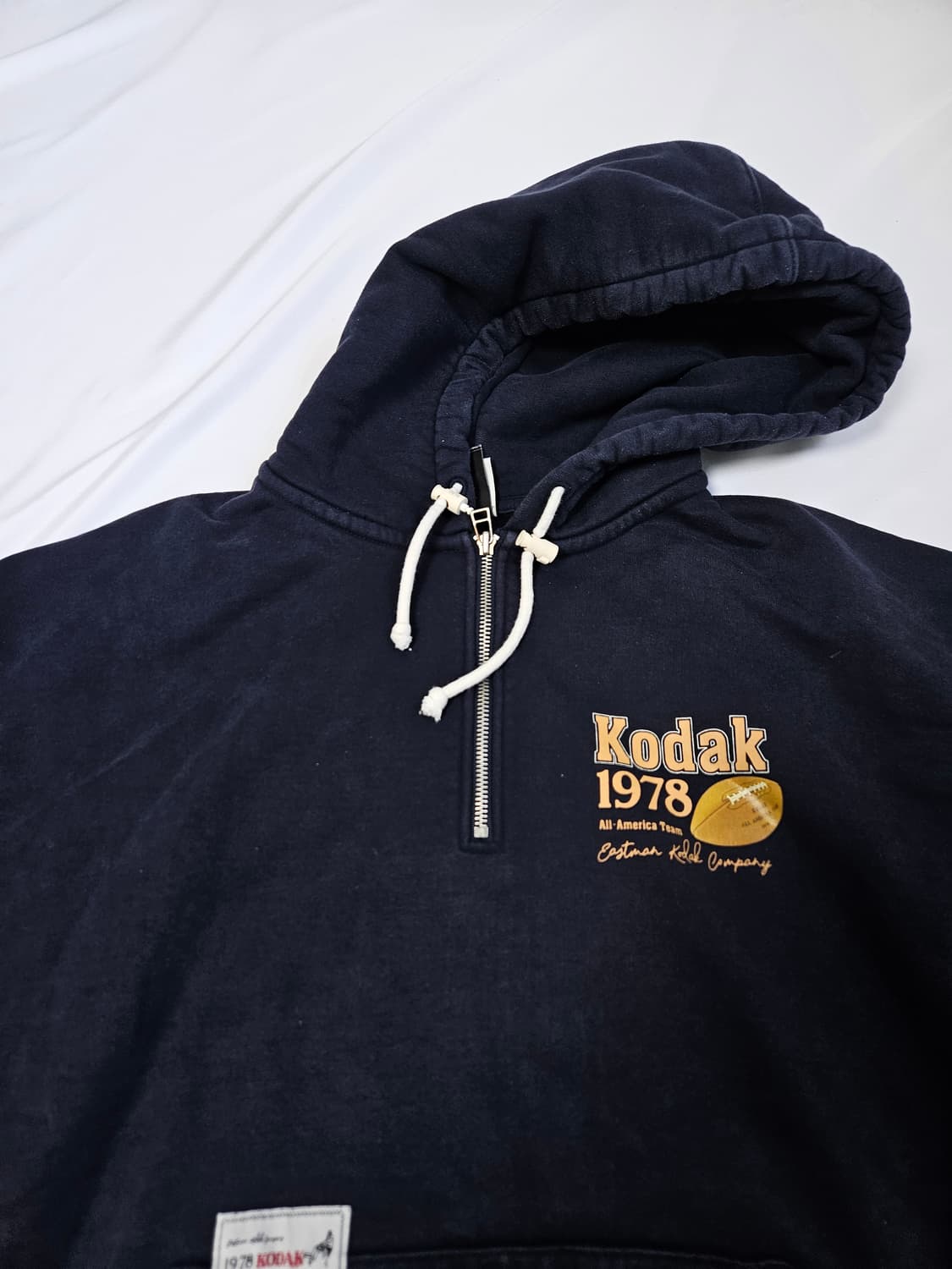 코닥 어패럴 컬러트랙 고중량 후드티 하프집업 후디 스트링 L 남여공용 상품이미지2