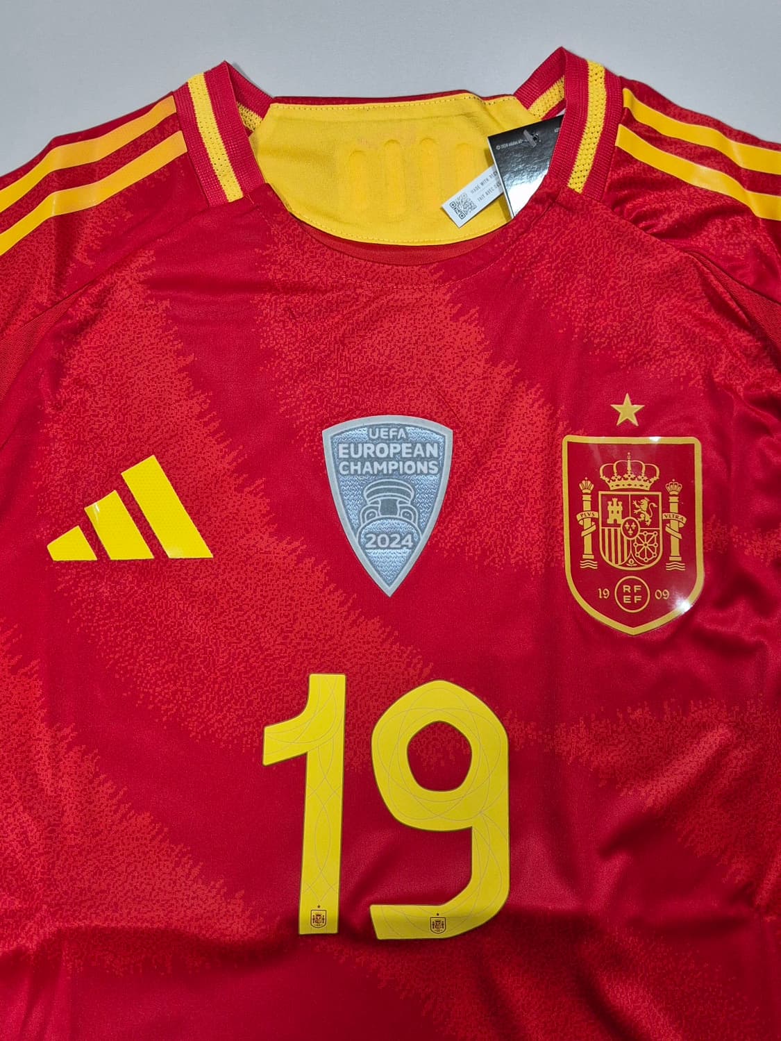 24-25 스페인 국대 라민 야말 유니폼 L(하자있음) 상품이미지3