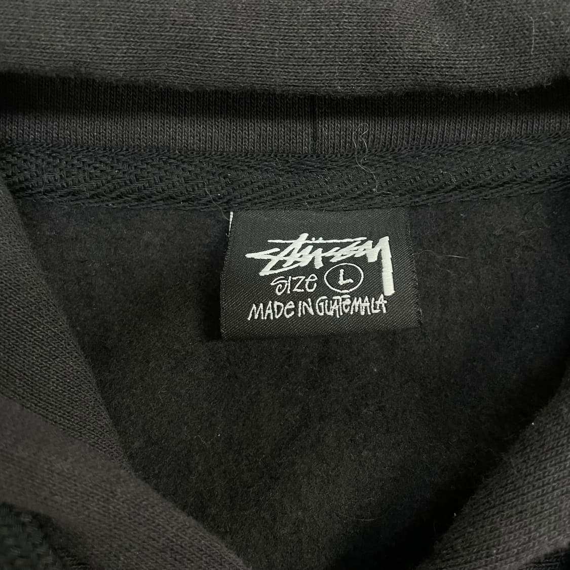 스투시 Stussy 스탁 자수 로고 후드집업 블랙 상품이미지3