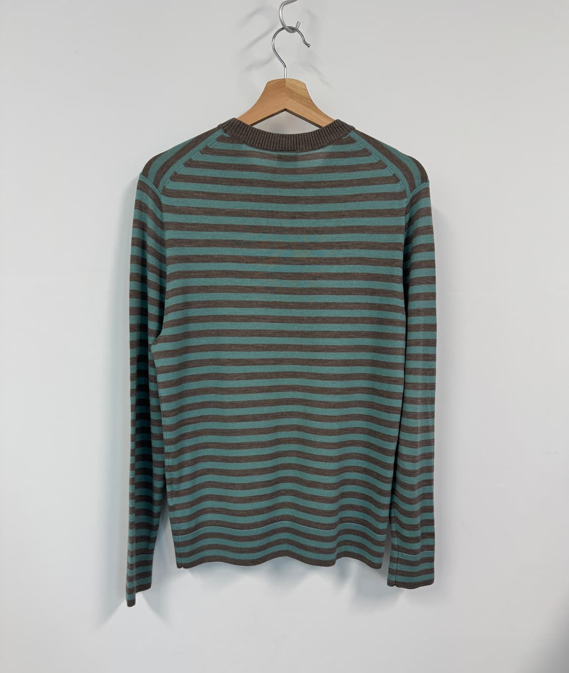 PAUL SMITH 폴스미스 그린 스트라이프 메리노울 니트 S 상품이미지2