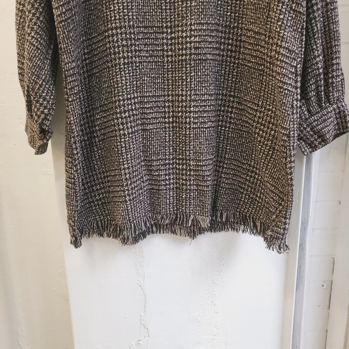 잔체크 프린지 미니원피스 상품이미지6