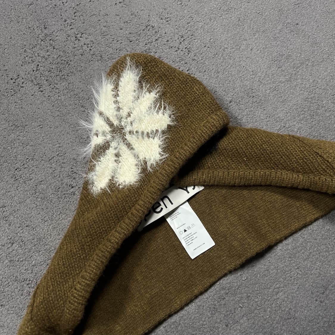 OPEN Yy 오픈와이와이 자카드 후드 머플러  상품이미지3