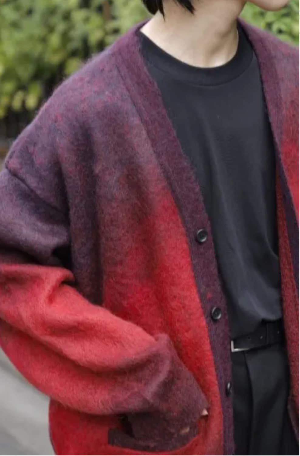 슈타인 그라데이션 모헤어 가디건 상품이미지3