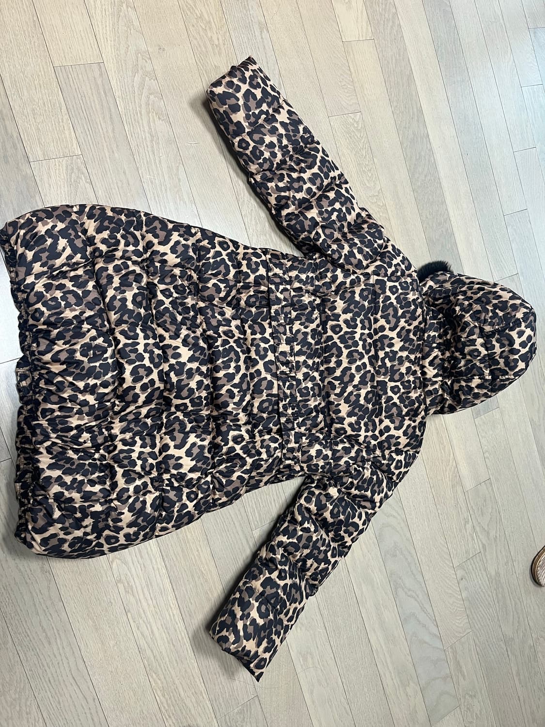 셀덴 여아 레오파트 패딩 상품이미지4