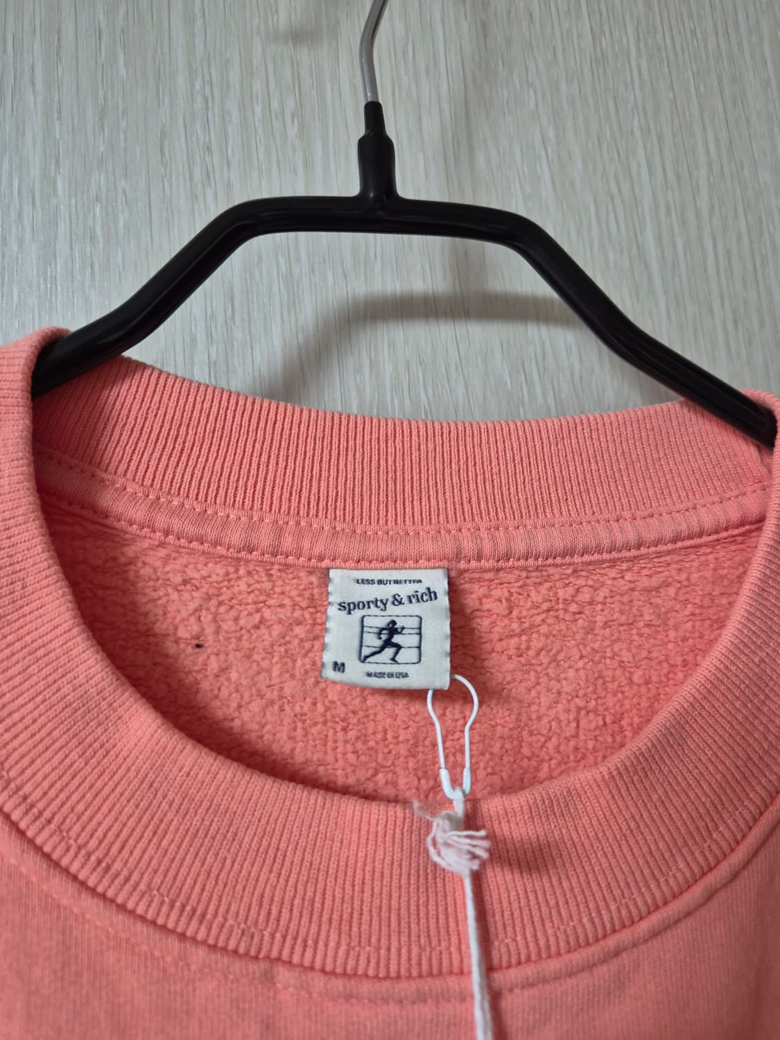 (새제품) 스포티앤리치 맨투맨  피치 스웻셔츠 M 상품이미지5