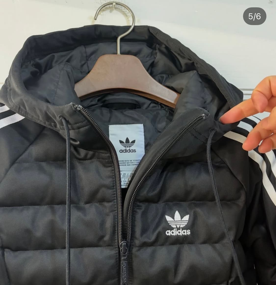 아디다스 딱붙핏 경량 패딩 상품이미지5