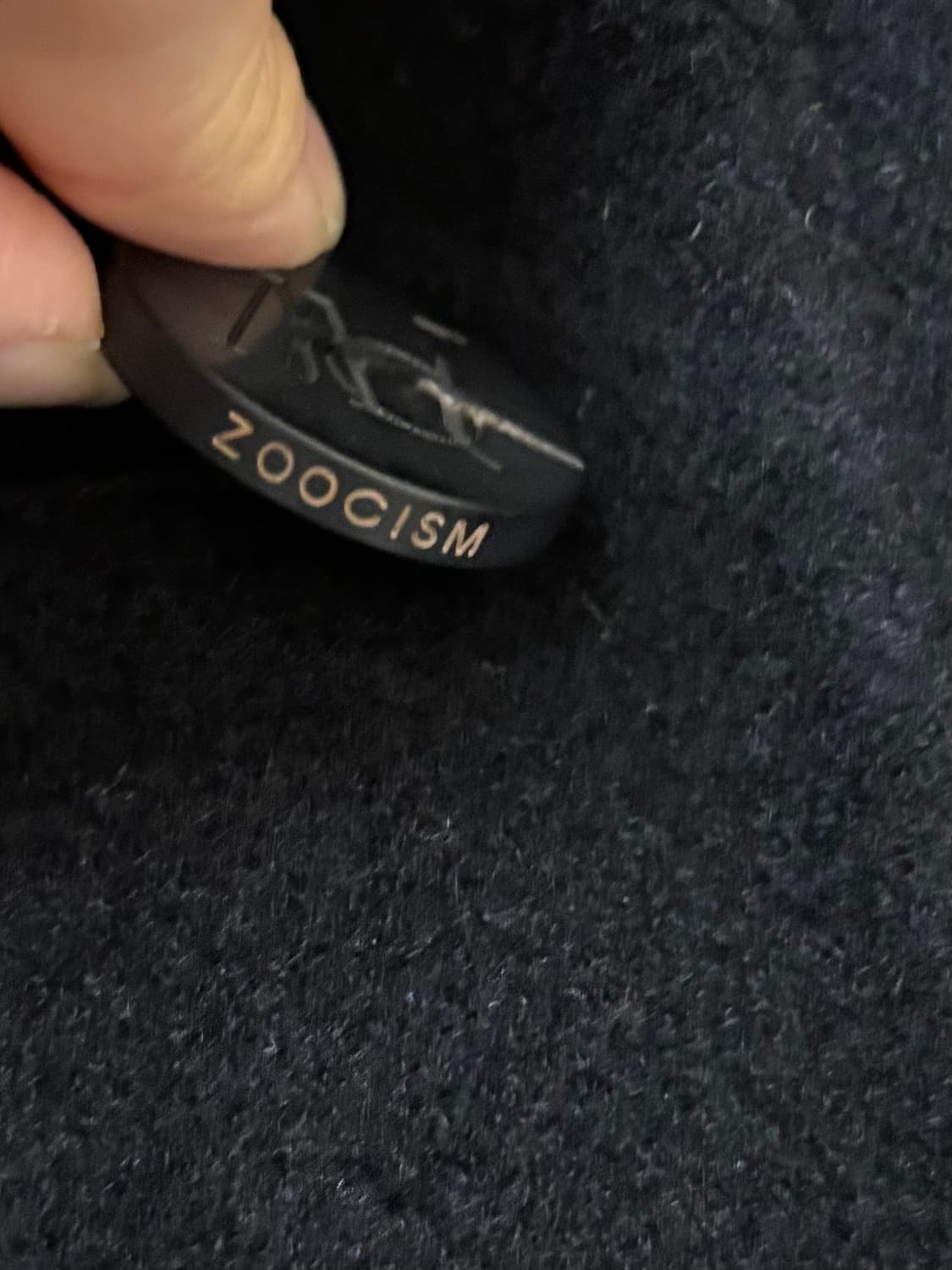 ZOOC 싱글 버튼 벨티드 롱 코트 블랙 55 상품이미지5