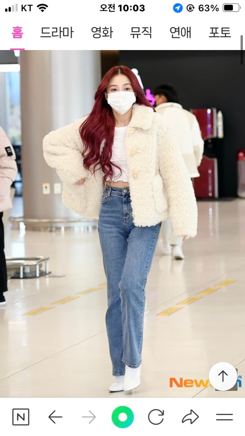 NEUL 뽀글이 토글 자켓 아이보리 상품이미지2