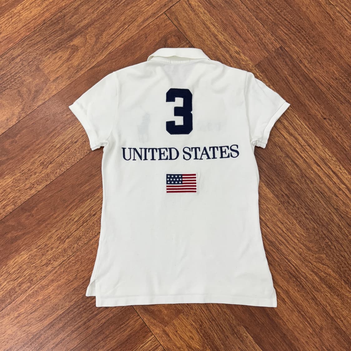 여성용 M(44) 폴로 랄프로렌 빅포니 성조기 카라 티셔츠  상품이미지2