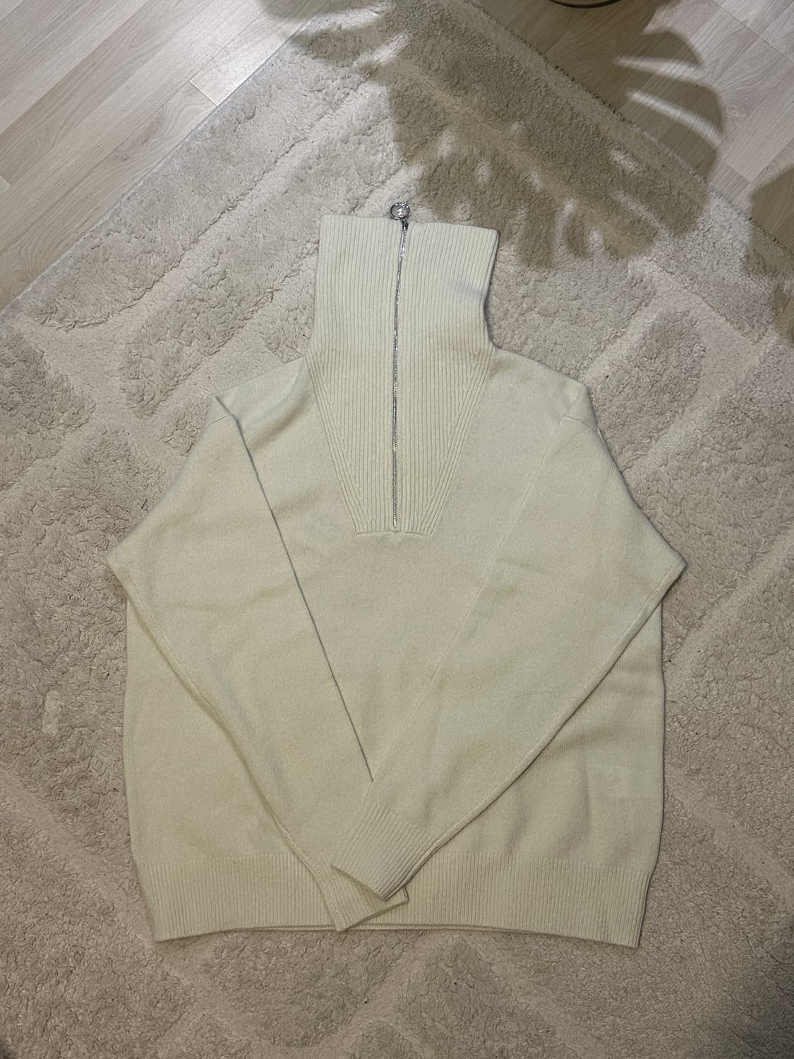 [새상품] 스튜디오니콜슨 반집업 니트 | 엑스트라파인램스울 상품이미지2