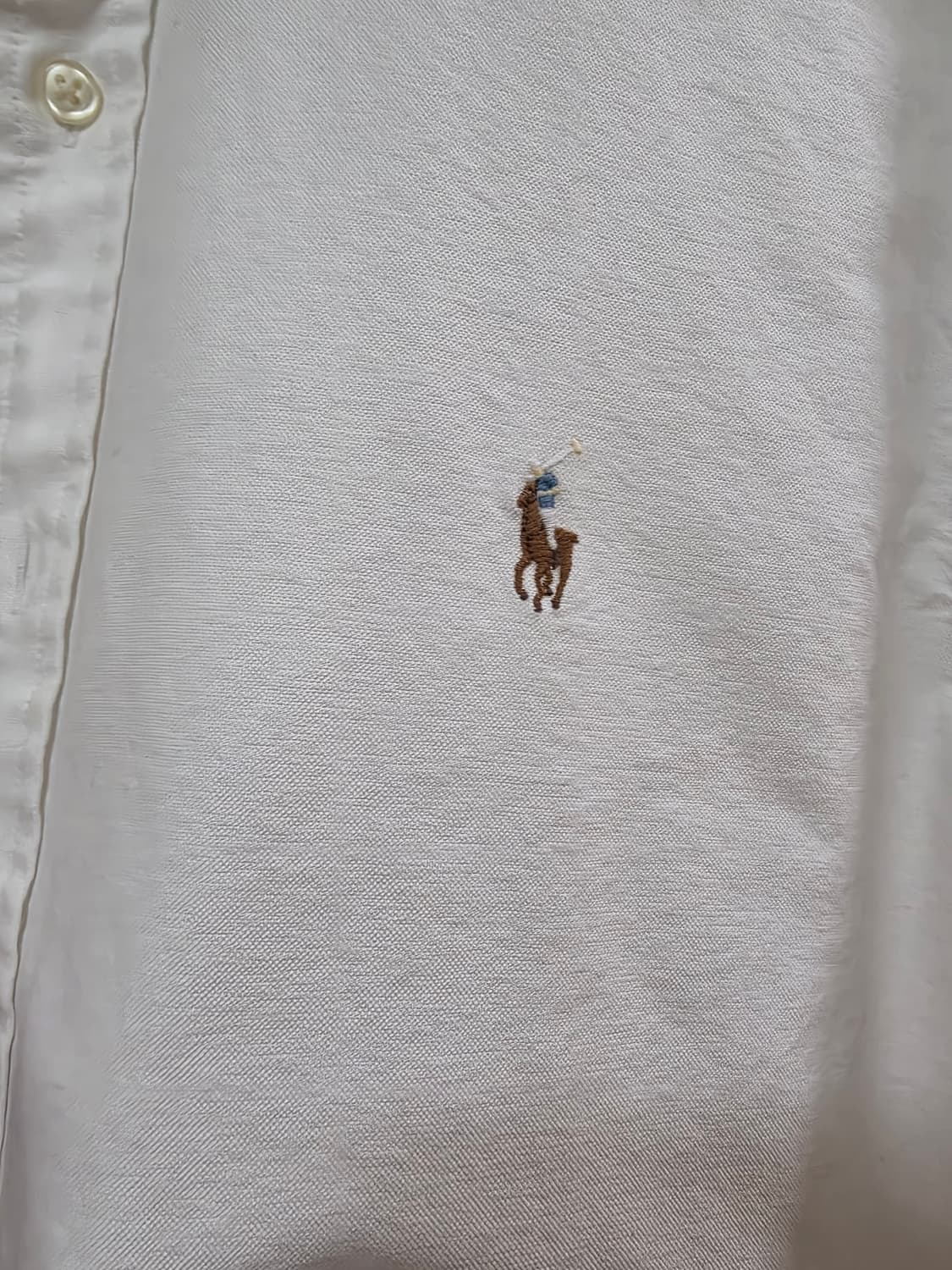 폴로 랄프로렌 화이트 슬림핏 옥스퍼드 셔츠 상품이미지3