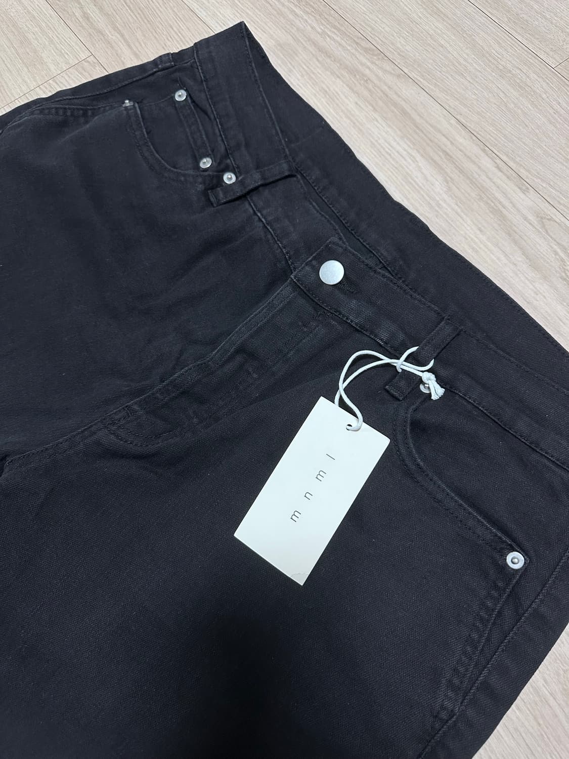 MNML 슬림 플레어 데님 팬츠 블랙 34 상품이미지2