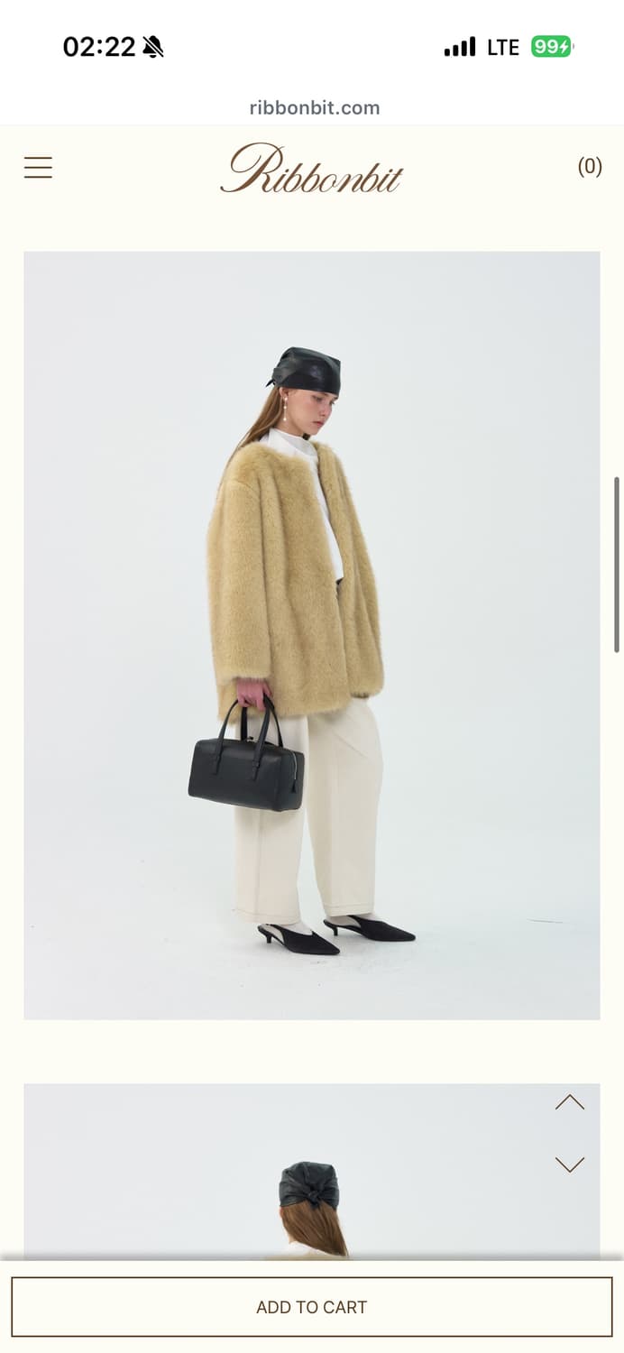 리본빛 퍼 베이지 상품이미지2