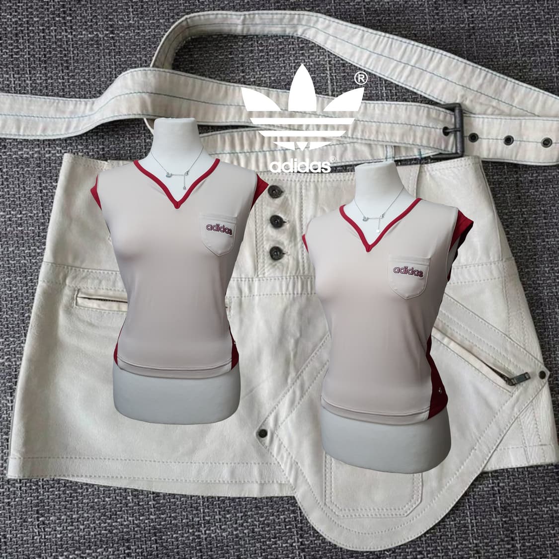 Vintage ADIDAS y2k minimal top 상품이미지2