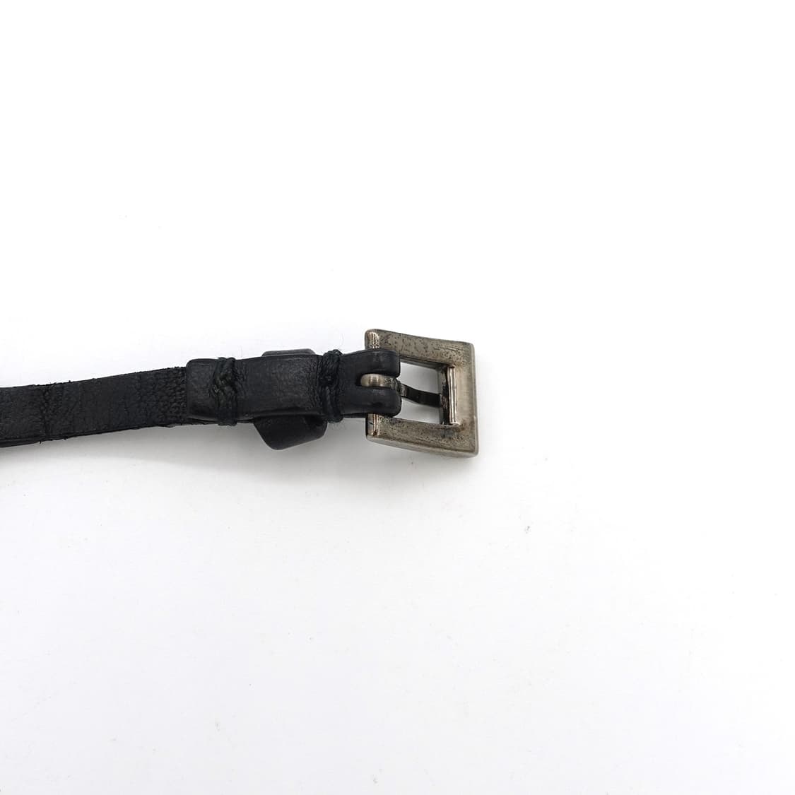 Prada 프라다 아카이브 메탈탭 레더 브레이슬릿 팔찌 상품이미지5