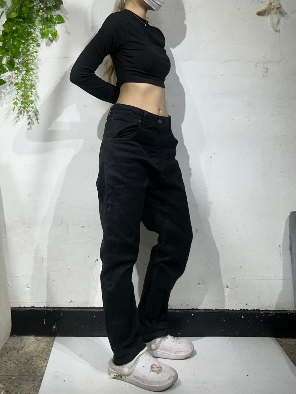 빔즈 흑청 데님 팬츠 32 상품이미지1