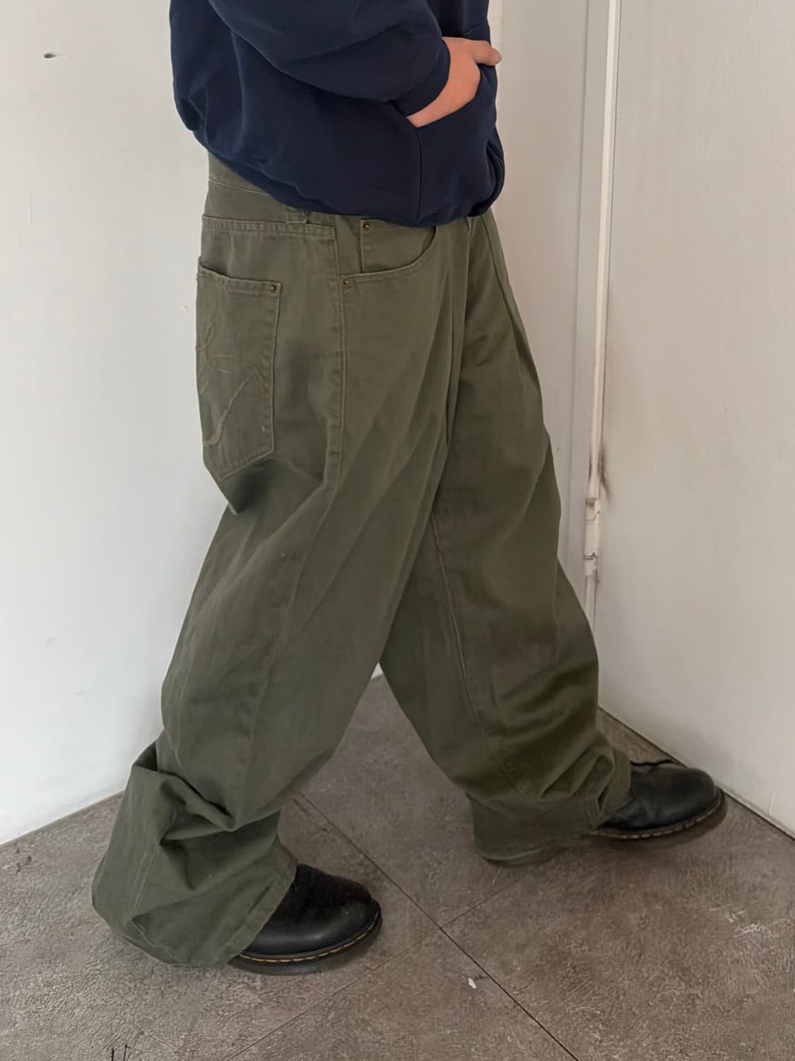 빈티지 자수 힙합팬츠 상품이미지3