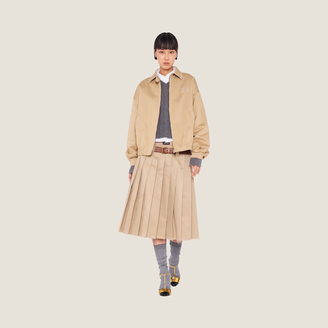 미우미우 miumiu 치노 블루종 재킷 42사이즈  상품이미지7