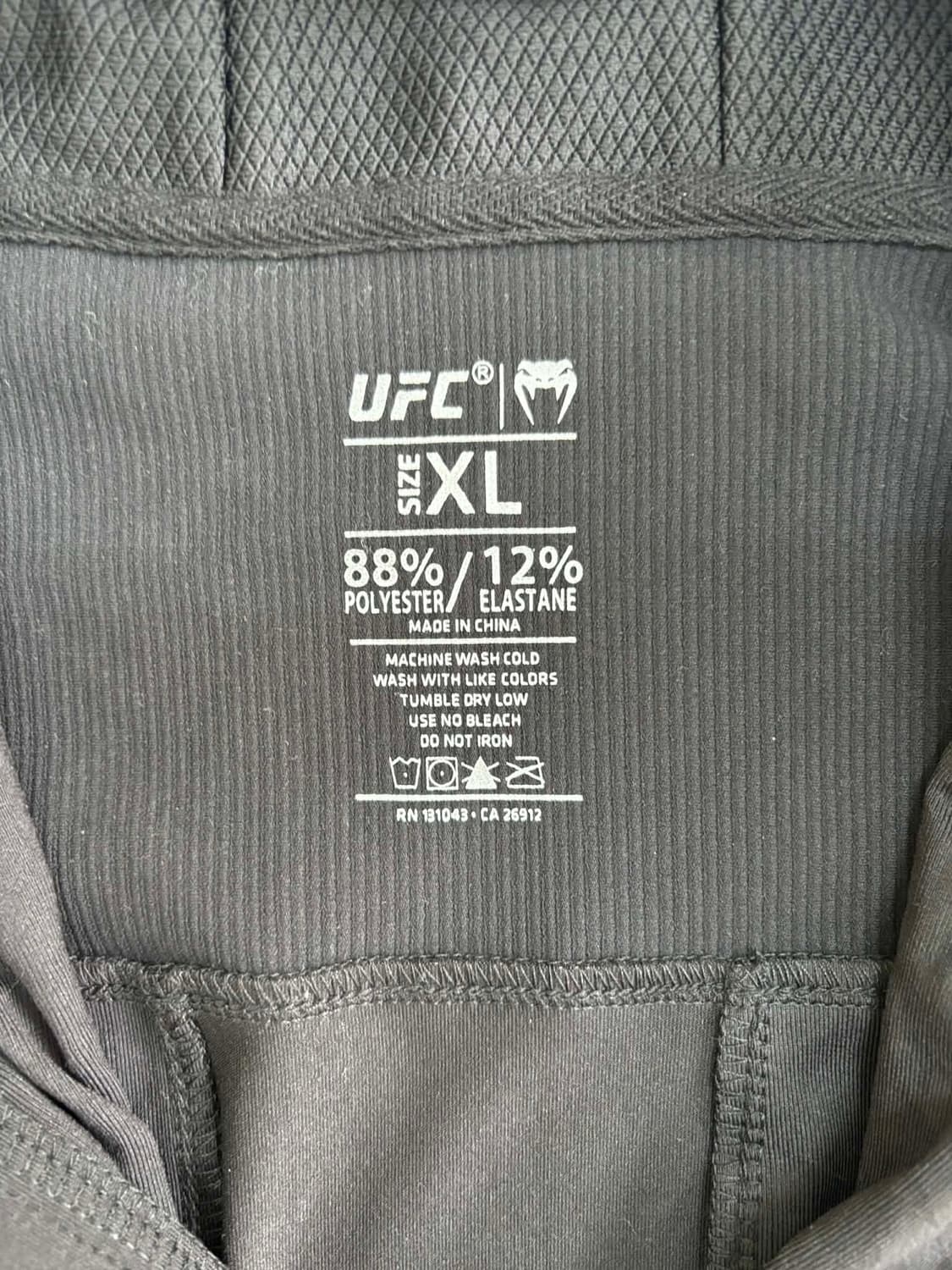베넘 UFC 퓨전 어센틱 새상품 파이트 나이트 워크아웃 후드집업 블랙(X 상품이미지4