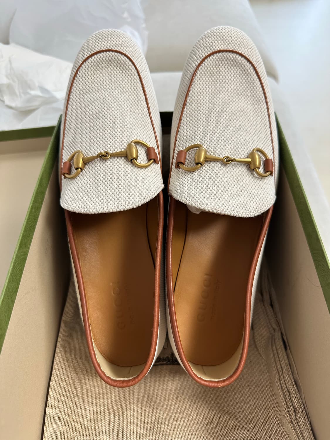 구찌 조던 로퍼 캔버스 화이트 8(270) 상품이미지5