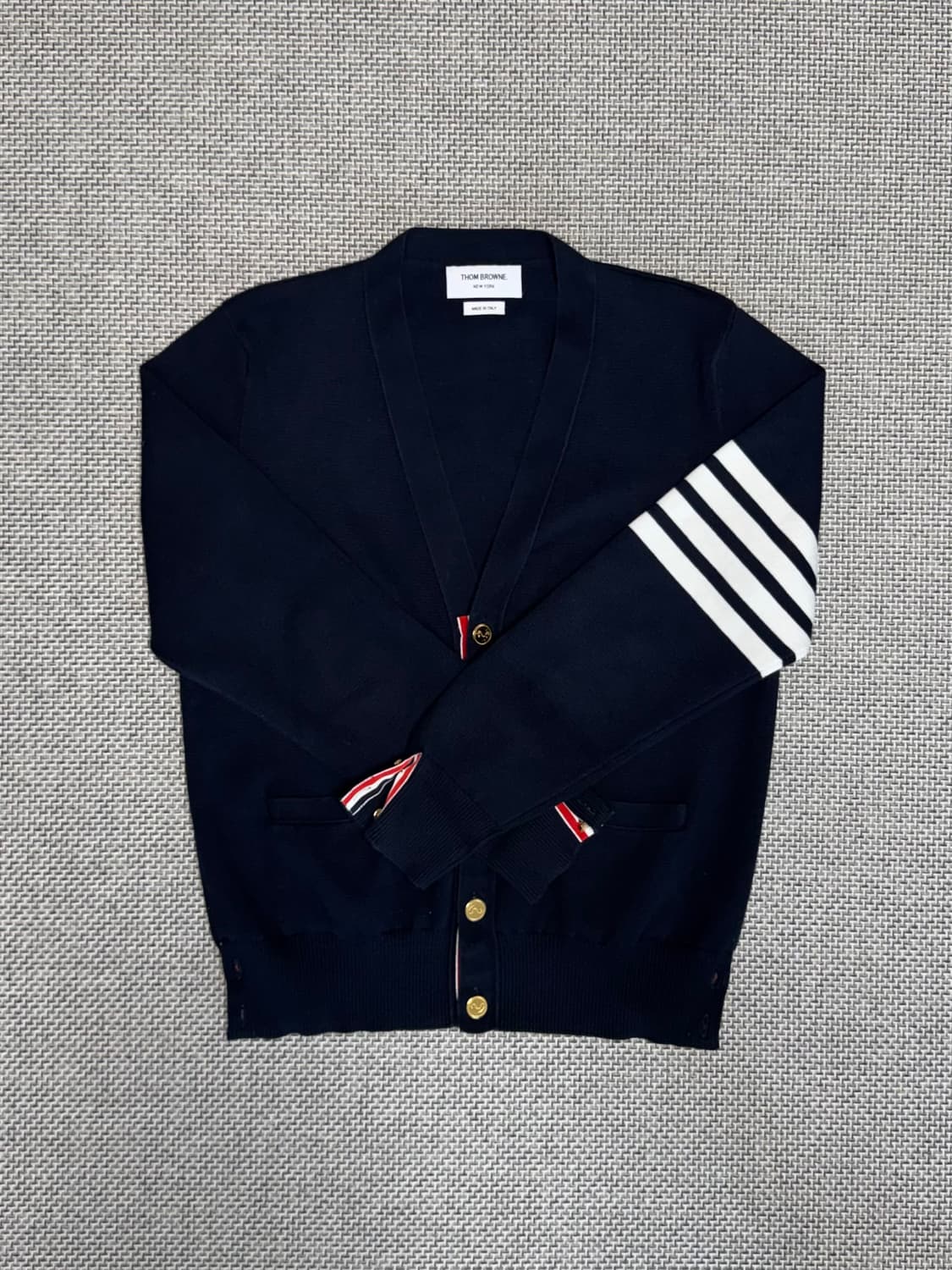 톰브라운 밀라노스티치 금장 가디건 상품이미지1