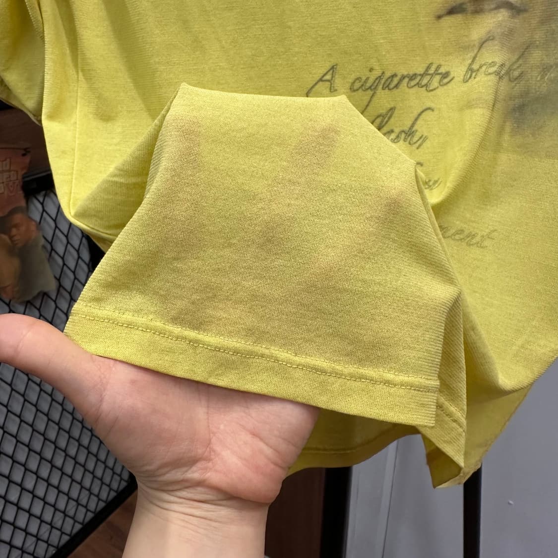 Mustard Reprint Sheer Top  상품이미지6