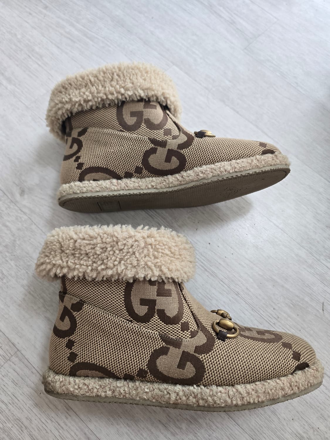 (정품) 구찌 GG 홀스빗 부츠 36 (털 어그부츠 명품 여자 신발) 상품이미지2