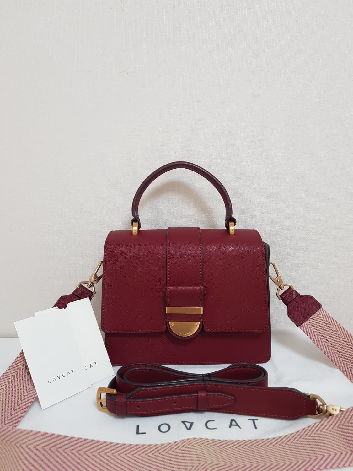 러브캣 3way 백 ㅡ 거의 새제품 상품이미지1