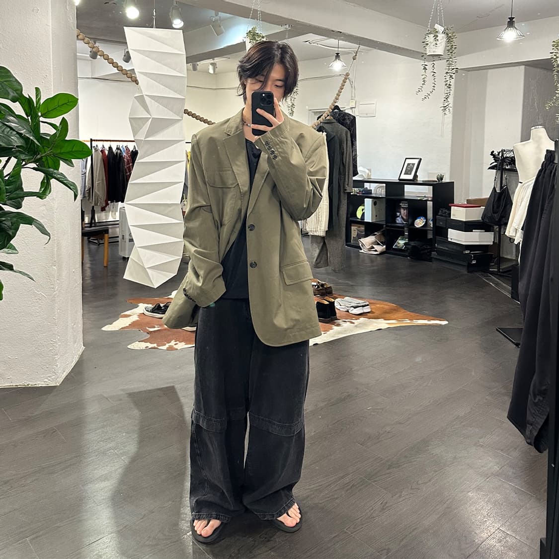 윌리 차바리아 패널 디테일 오버사이즈 데님팬츠 상품이미지5