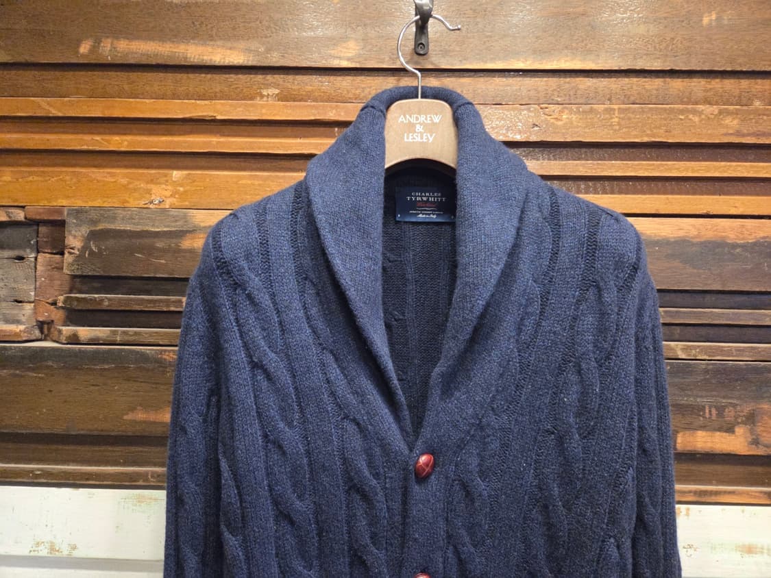 찰스 트윗 숄칼라니트 가디건 상품이미지2