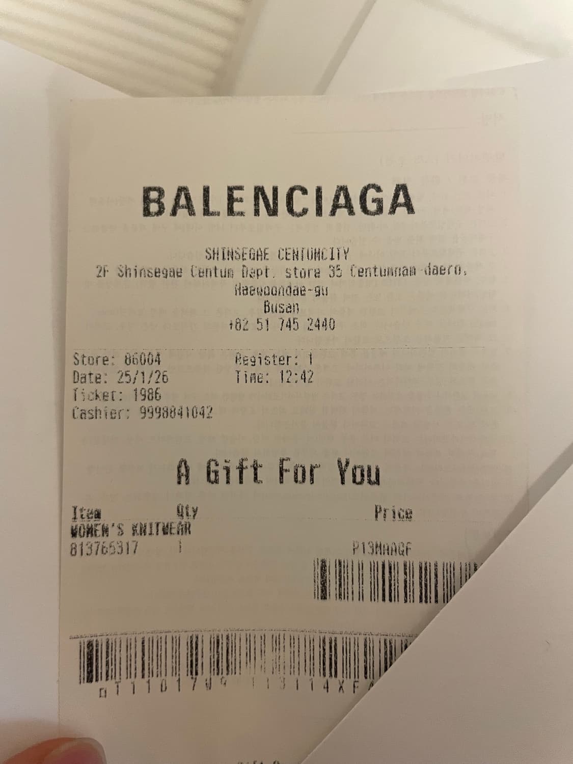 발렌시아가 캐시미어 울 스카프 상품이미지6