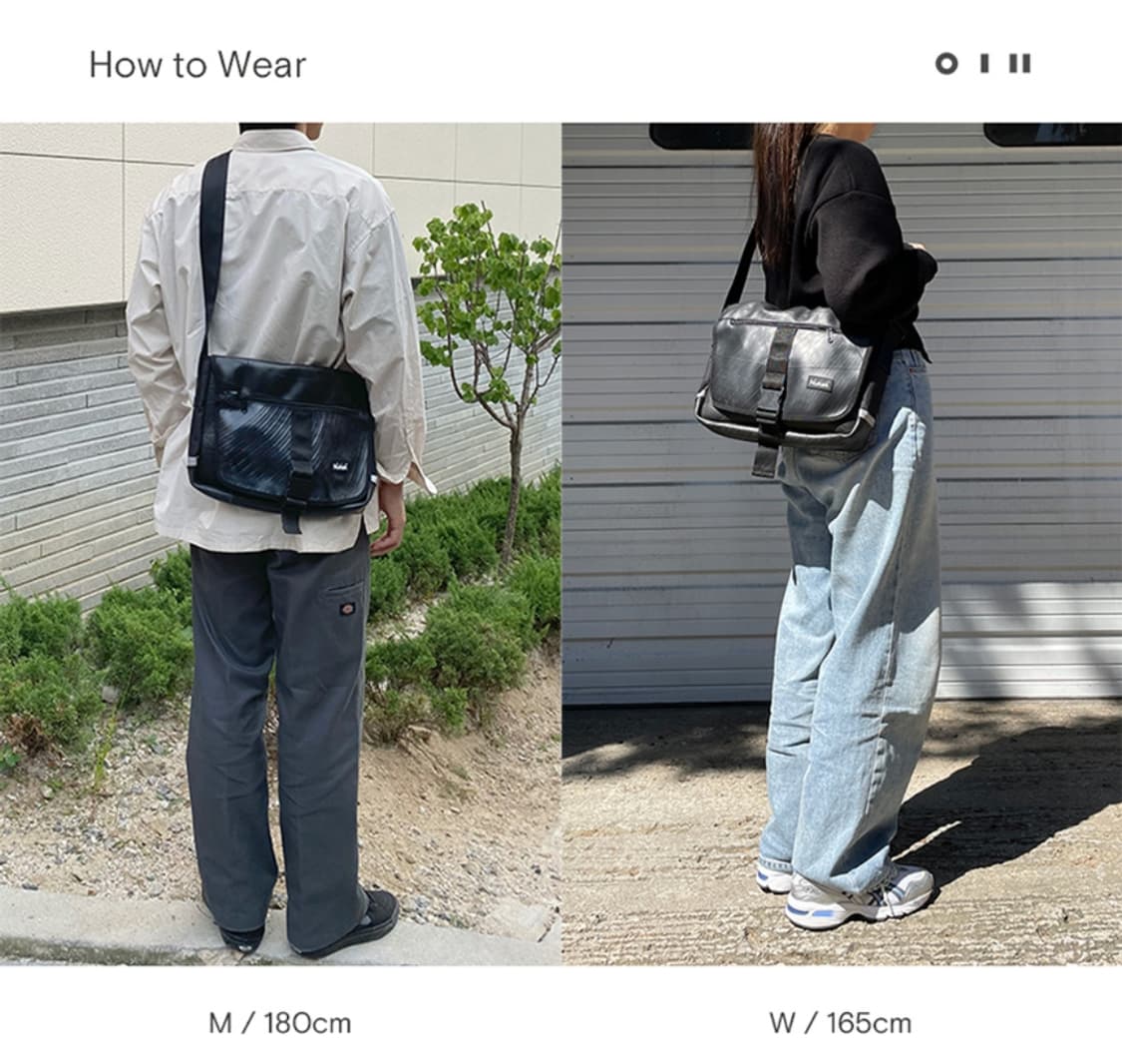 누깍 프로도 타이어 이너튜브 메신저백 M 상품이미지6