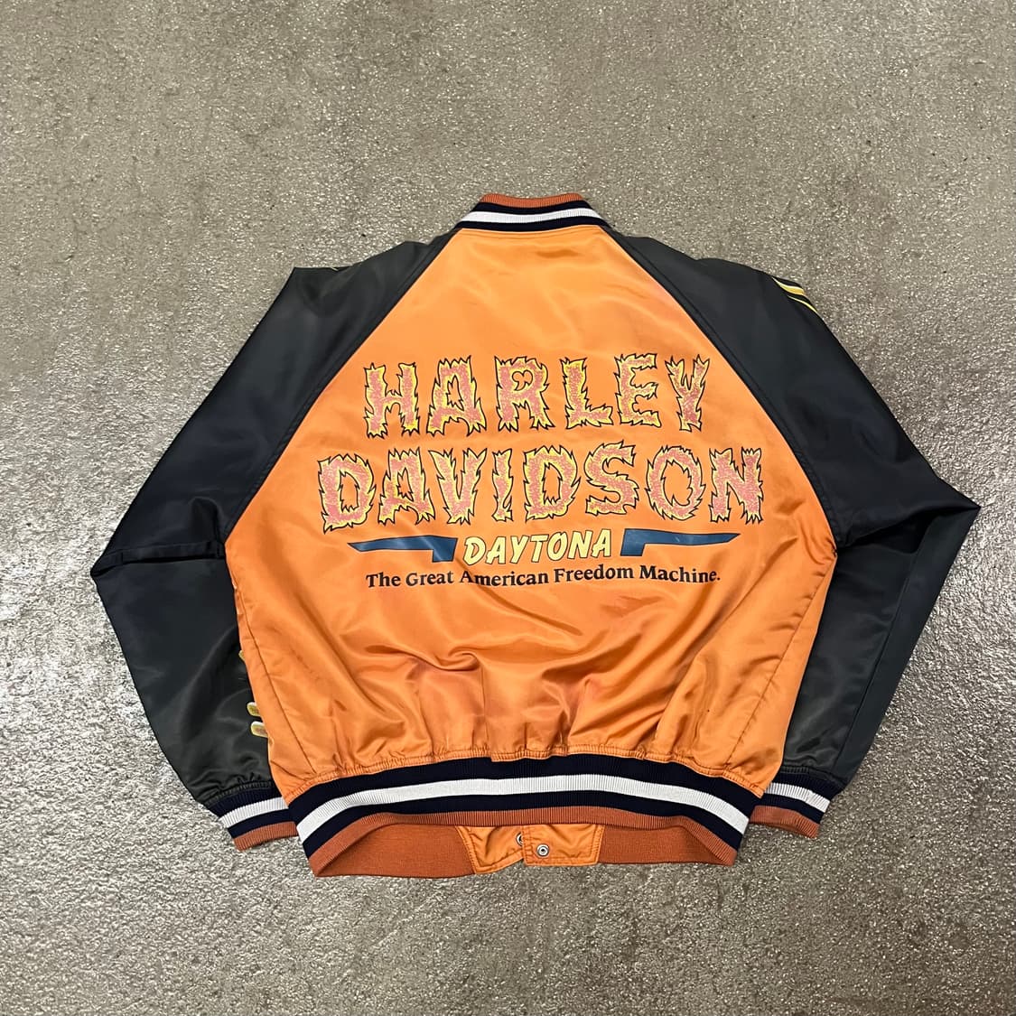 90s 할리데이비슨 플레임 봄버 자켓 (105-110) 상품이미지5