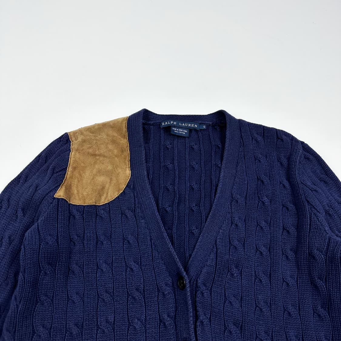 폴로 랄프로렌 여성 숄더패치 케이블 니트 가디건  여성S 상품이미지2
