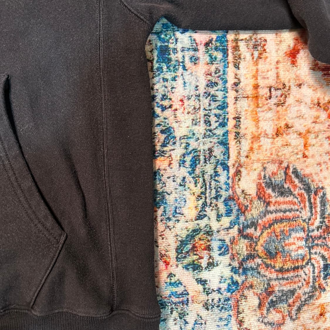 [XL] 00s 챔피온 올드 잉글리시 프린팅 리버스위브 후드티 상품이미지6