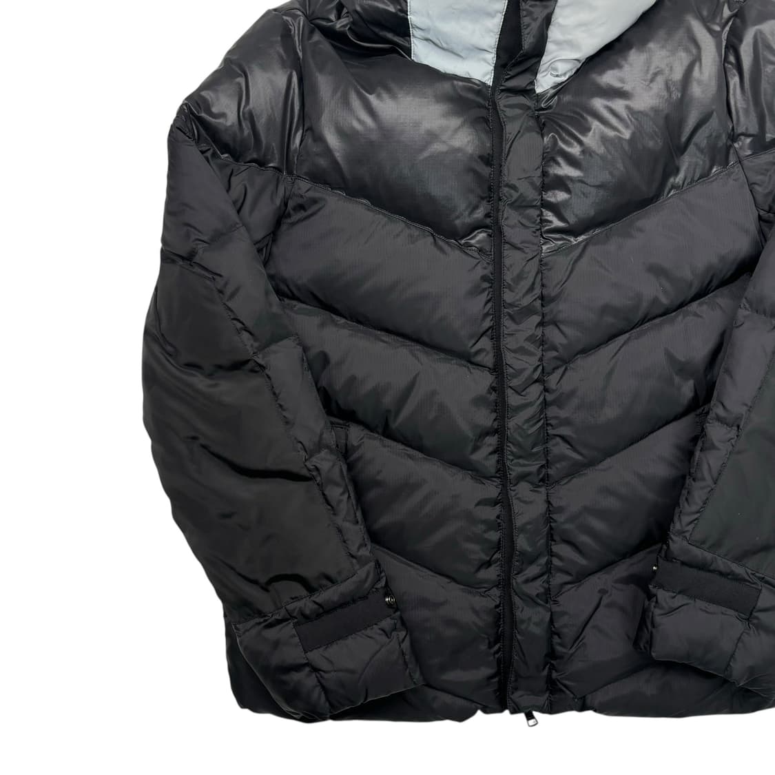 아르마니 익스체인지 후드 아치 로고 블랙 패딩 자켓 M 상품이미지3