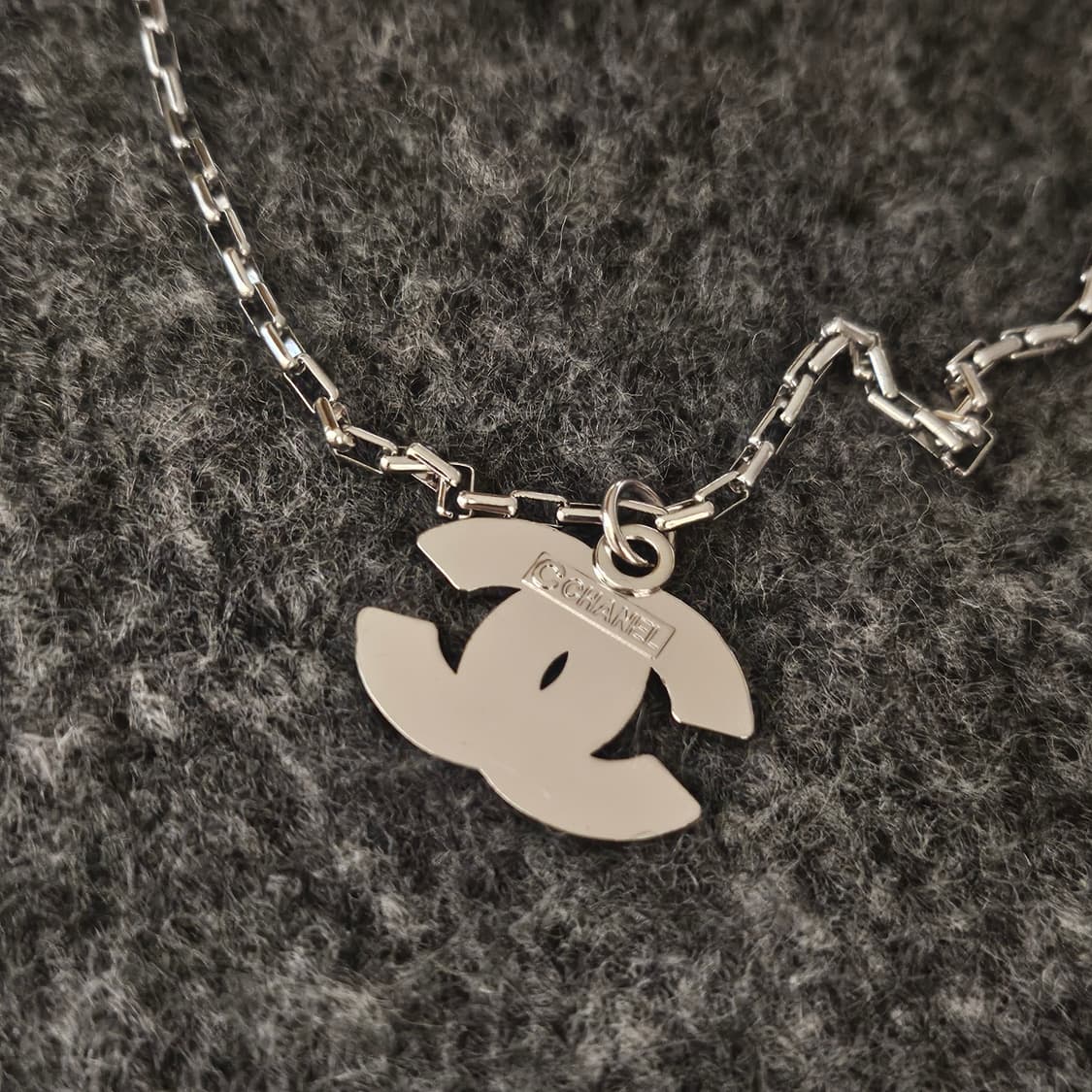 528 샤넬 큐빅 CC 빈티지 업사이클링 남자 써지컬 목걸이 상품이미지4