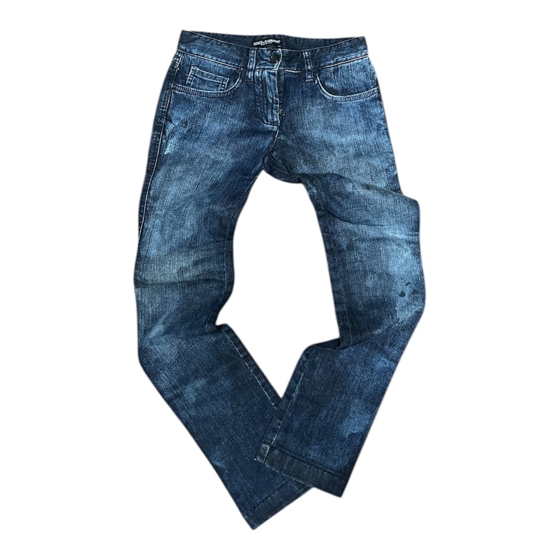 새상품급) 돌체앤가바나 우먼즈 컬렉션 워싱 데님 팬츠 상품이미지1