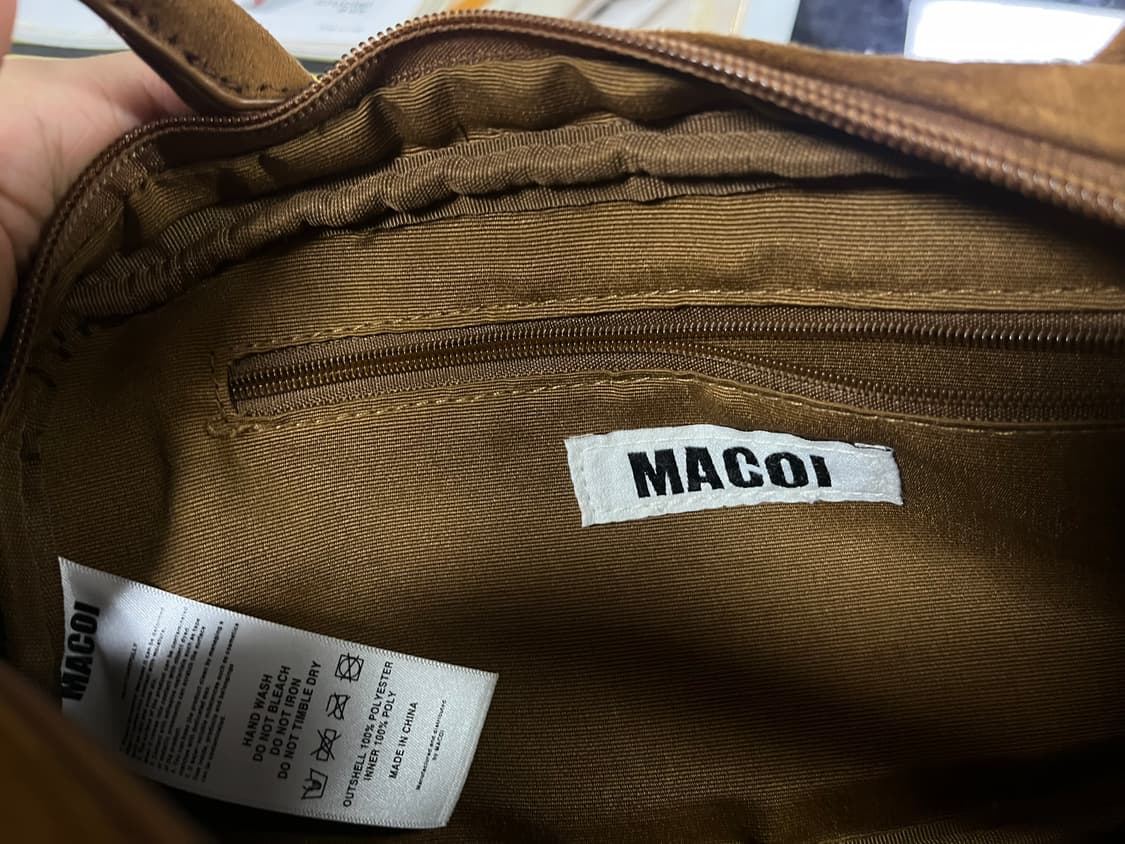 마코이 스웨이드 이지 무드 숄더백 브라운 상품이미지10