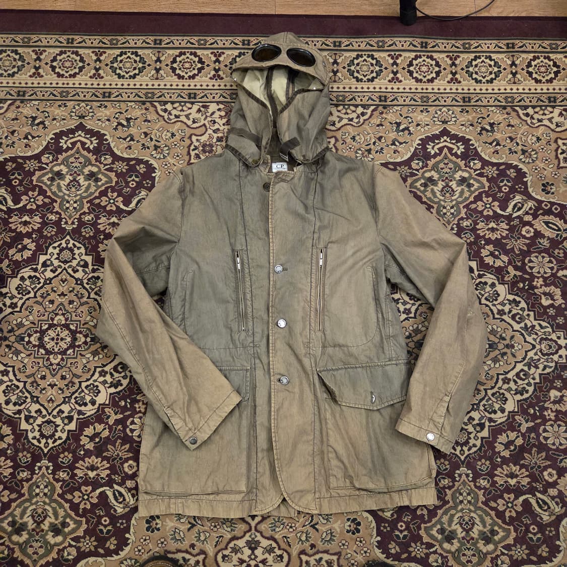 cp컴퍼니 고글 후드 자켓 상품이미지1