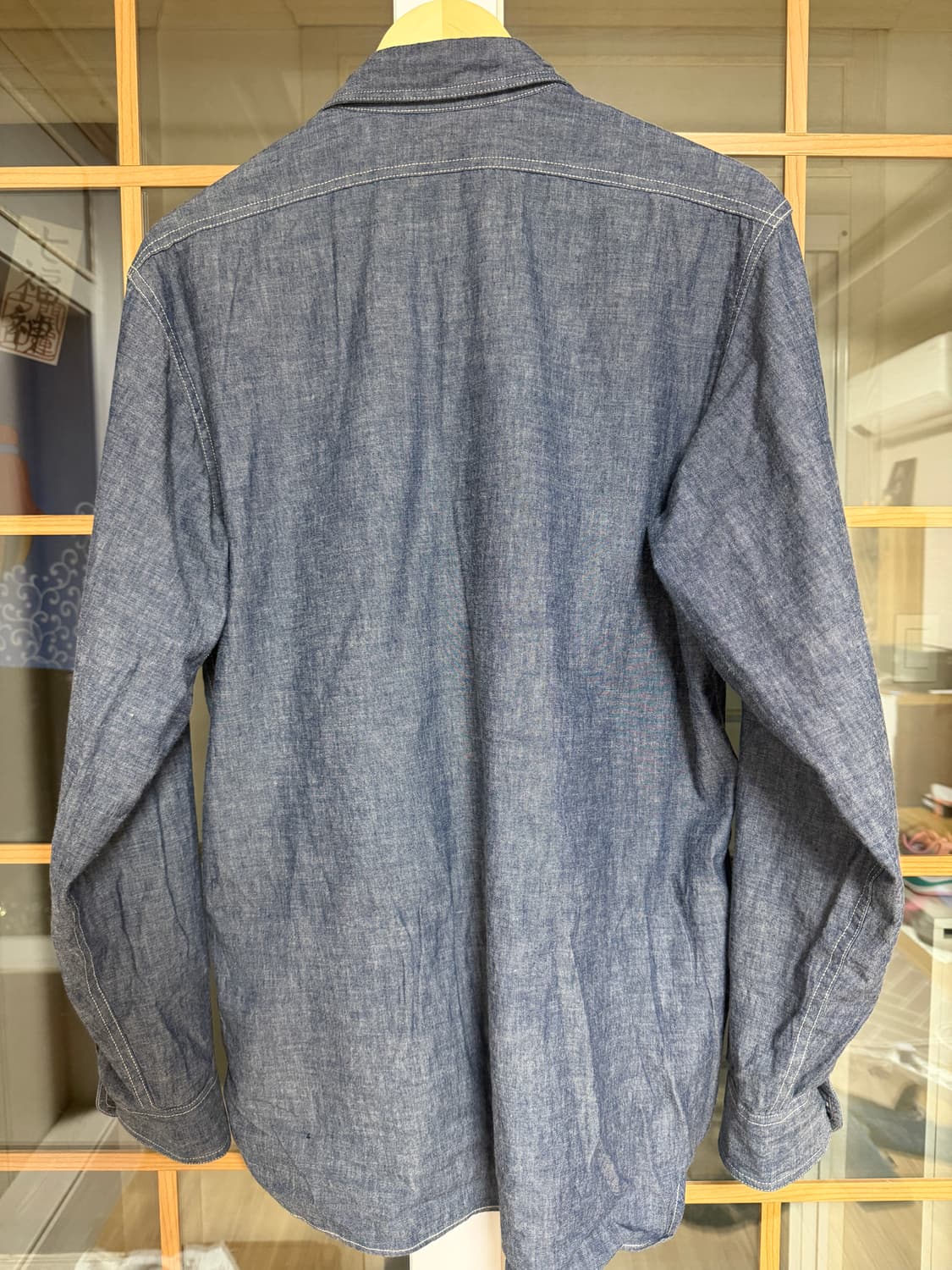 엣라코 타임원클로딩 샴브레이 셔츠 16 사이즈 상품이미지2