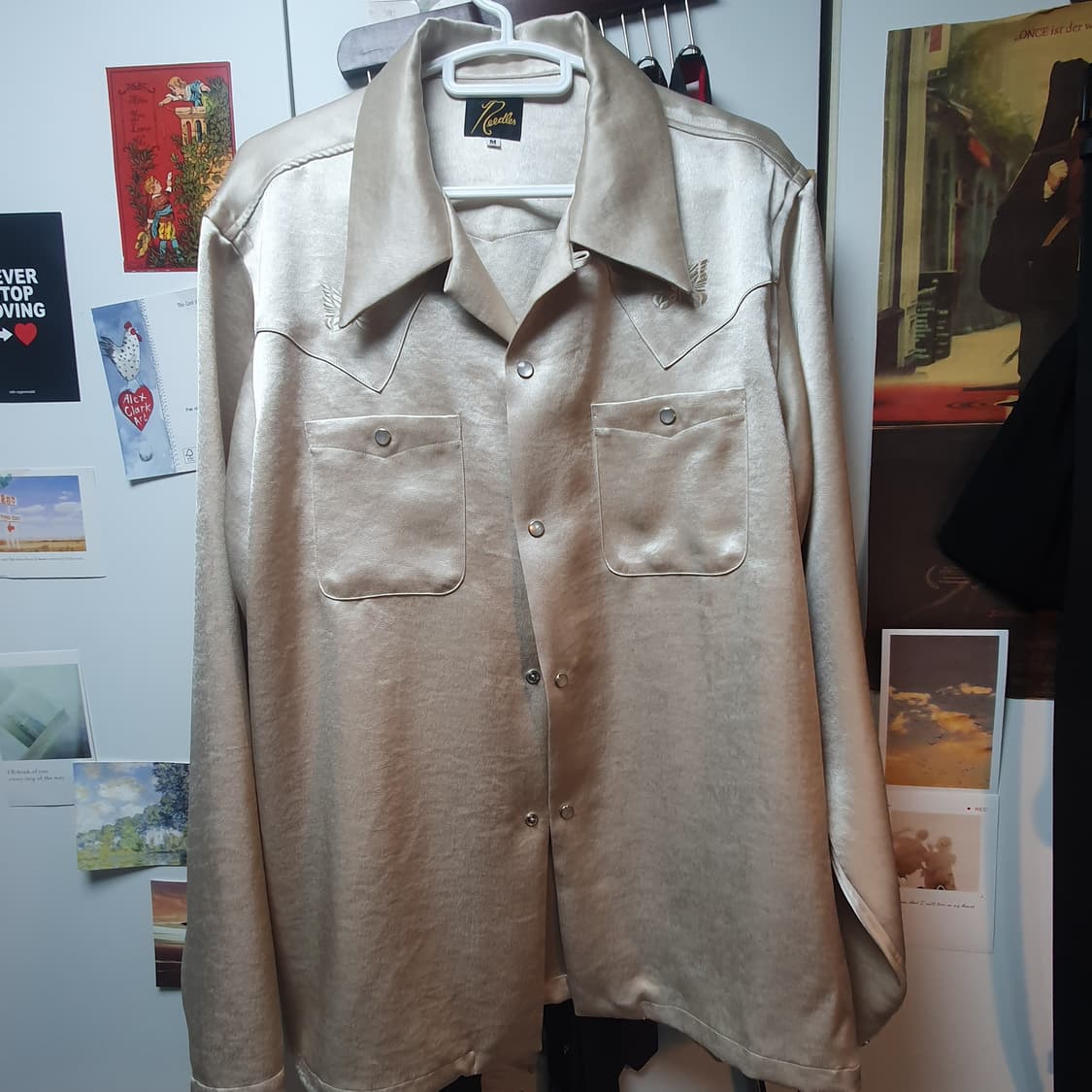 니들스 빠삐용 새틴 셔츠 상품이미지3