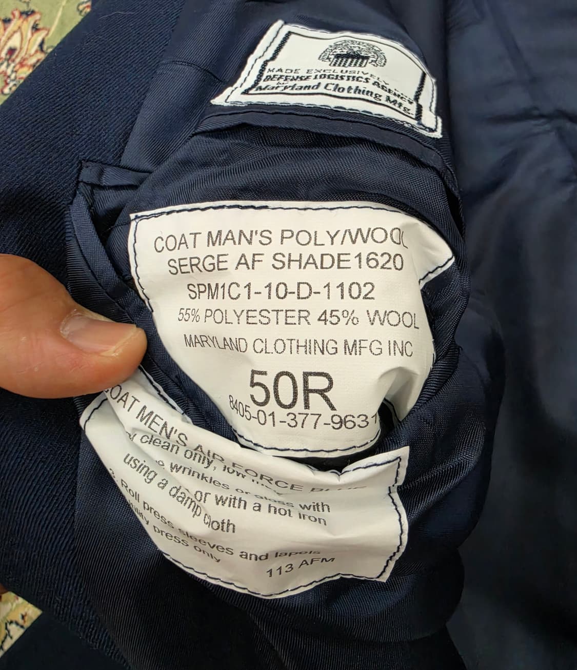 [최종할인] USAF 미공군 3버튼 정복 자켓 50R 110 상품이미지5